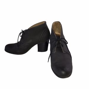 Natural Soul Tracy Black Lace Up Bootie Size 8.5